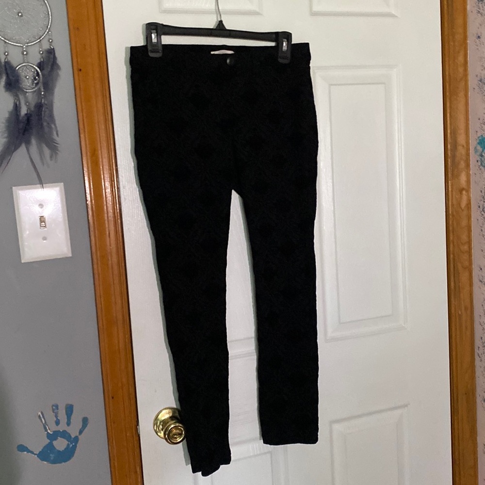 Velvet Paisley Pants